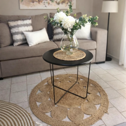 Mesa ratona lisa NEGRA interior/exterior 60 Cm - 1