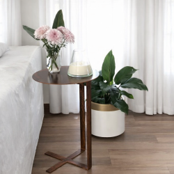 Mesa de arrime multifunción acabado oxido - 2