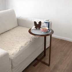 Mesa de arrime multifunción acabado oxido - 1