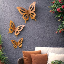 Set x3 mariposas caladas decorativas