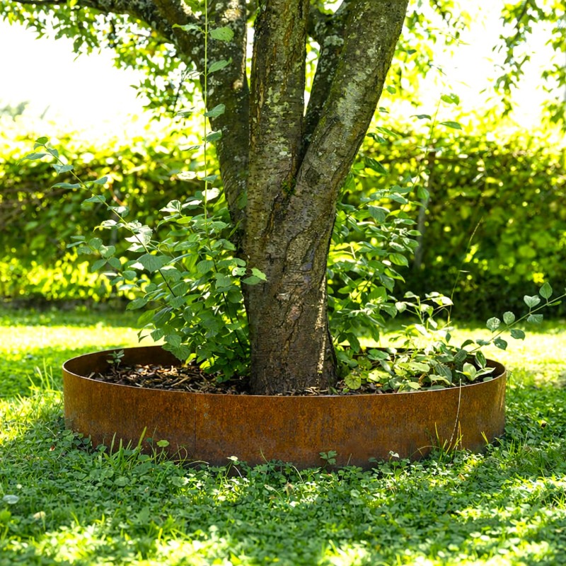 Fleje Aro de acero cubre plantas y arboles 90x20cm. - 1