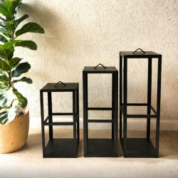 Set fanales x3 chapa negro - 1