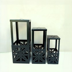 Set x3 fanales calados color NEGRO - 3