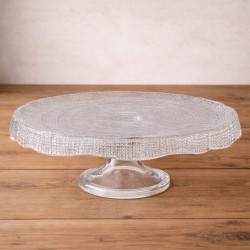 Tortera de Vidrio Labrada tipo mantel 25cm - 1