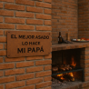 Cartel de chapa EL MEJOR ASADO - 4