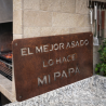 Cartel de chapa EL MEJOR ASADO - 5