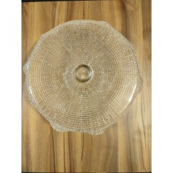 Tortera de Vidrio Labrada tipo mantel 25cm - 2