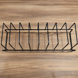 Exhibidor de platos x6 metalico negro - 3