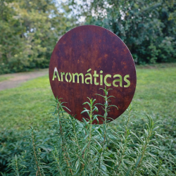 Pincho tutor Aromaticas chapa oxido - 1