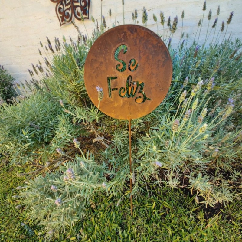 Pincho tutor Se Feliz chapa oxido - 1