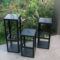 Set fanales x3 chapa negro - 4