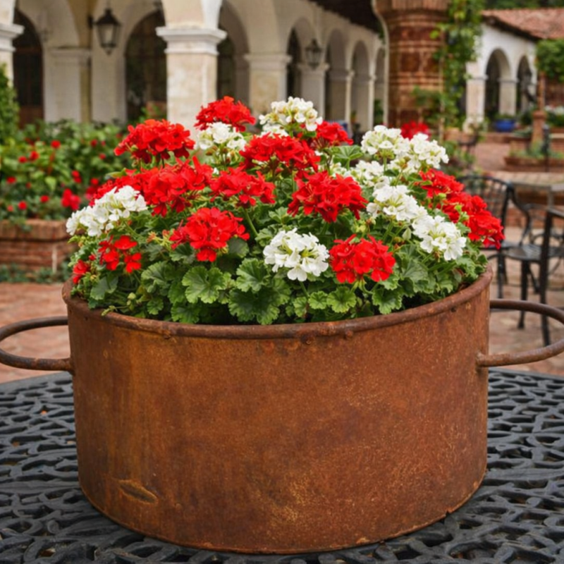 Maceta rustica simil olla antigua 40cm. - 1