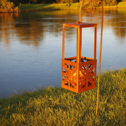 Fanal calado chico color oxidado - 1