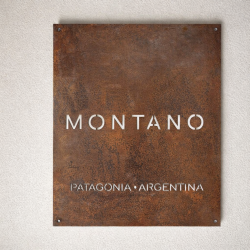 Cartel calado oxidado personalizado - 2