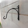 Soporte mensula negro para colgar maceta - 1