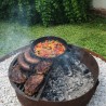 Fogonero 60cm Oxido + parrilla desmontable - 2
