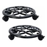 Set x2 bases móviles metálicas para macetas - 1