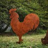 Set gallo + gallina chapa oxido - 2
