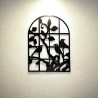 Friso ventana pajarito 60x45cm chapa negro - 1