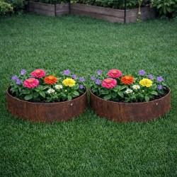 Set x2 flejes Aro de acero cubre plantas y árboles 40cm. - 1