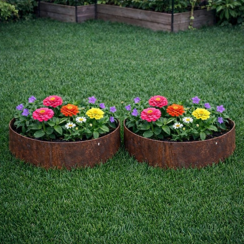 Set x2 flejes Aro de acero cubre plantas y árboles 40cm. - 1
