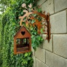 Comedero pajaros + soporte pared oxido - 1