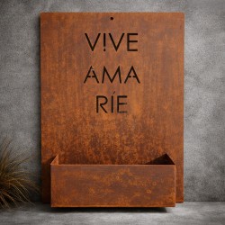Maceta rectangular VIVE AMA vertical 60x35cm vintage - 1