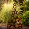 Pino arbolito navidad estrellas 50cm Apoyo chapa oxido - 1