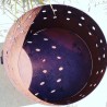 Fogonero hierro circular 70cm calado oxido-5-chapadeco.com