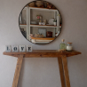 Espejo circular 60cm hierro negro - 2
