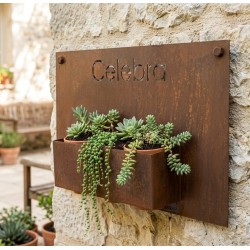 Maceta rectangular horizontal CELEBRA 58x34cm vintage - 1