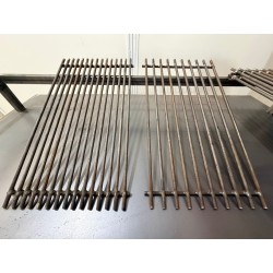 Parrilla modular de hierro con achurero 120x50cm - 7