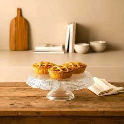 Tortera de Vidrio Labrada tipo mantel 25cm