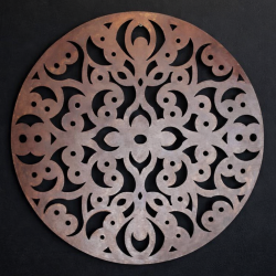 Mandala Morocco 60cm chapa oxido para colgar - 3