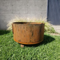 Fogonero 60cm aro alto Oxido - 2