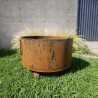 Fogonero 60cm aro alto Oxido - 2