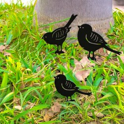 Set x3 mini pajaritos negros - 1