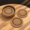 Posavasos x6 terracota 11cm.