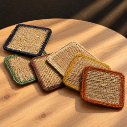 Posavasos x6 terra 10x10cm.