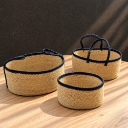 Set x3 canastos Banjut negras