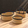 Set x3 canastos Banjut negras