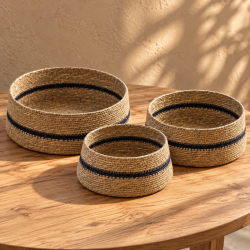 Set x3 canastos Banjut negras