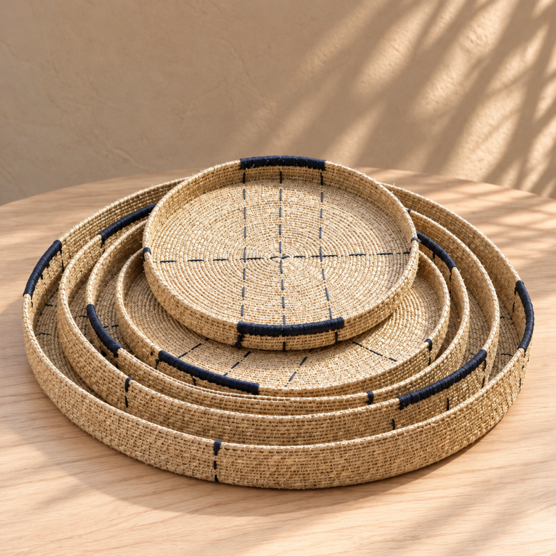 Set x5 bandejas Banjut negras