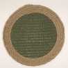 Plato de sitio oliva individual EMC 32-1