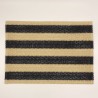 Plato de sitio fibra natural rayas natural/negro 30x45cm (EMC 32-12)