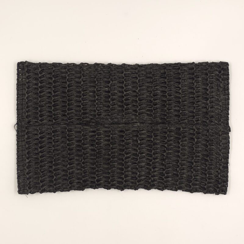 Plato de sitio fibra natural negro 18x29cm (EMC 32-11)