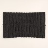 Plato de sitio fibra natural negro 18x29cm (EMC 32-11)
