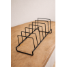 Exhibidor de platos x6 metal negro (EMC34-5)
