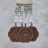 Pesas de mantel x4 mandala metal cobre