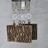 Pesas de mantel x4 animal print metal bronce